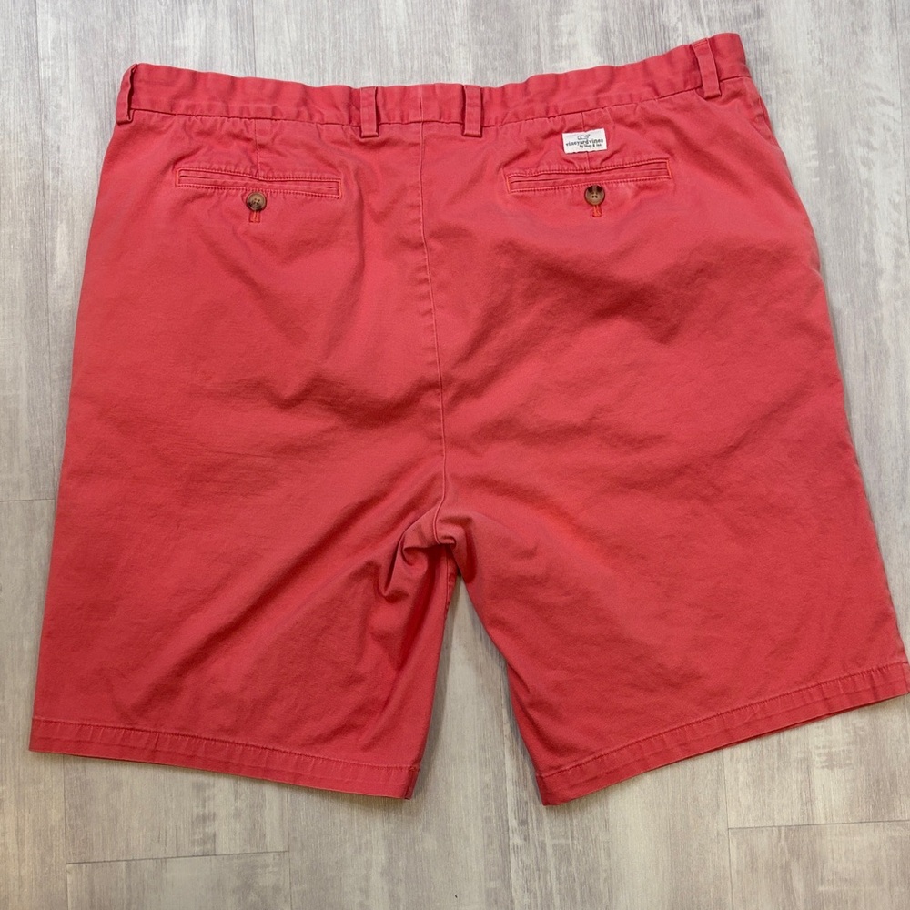 Vineyard Vines Coral Flat Front Shorts - Picture 3 of 6
